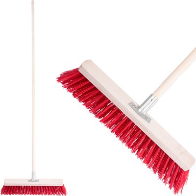 Road broom 500 mm with handle