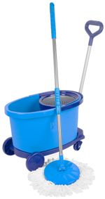 Cleaning Set Strend Pro, industrial, rotary mop with bucket on wheels, 35 liter