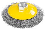 Kefe Strend Pro CCB-504 100 mm, körkefe, tál alakú, hullámos, M14x2, 0,3 mm huzal