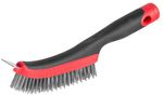 Steel Brush Strend Pro ComfortGrip CG687, 4-row, with scraper