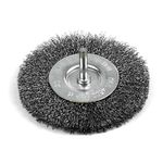 Circular Wire Brush Strend Pro CWB-508, 50 mm, crimped wire, with shank, 0.3 mm wire