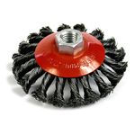 Kefe Strend Pro TCB-504 100 mm, kör alakú, tál alakú, fonott, M14x2, 0,5 mm huzal