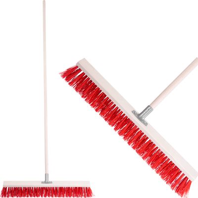 Road broom 600 mm with handle