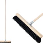 Floor broom Geco Z40NU, 400 mm, wooden, with handle