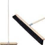 Broom Geco Z60NU, 600 mm, wood/metal, with handle