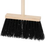 Seprű Geco Indust Black WH, 240 mm, ipari, fekete, 1200 mm nyéllel