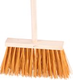 Seprű Geco Indust Brown WH, 25 cm, ipari, barna, nyéllel 120 cm