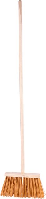 Seprű Geco Indust Brown WH, 250 mm, ipari, barna, 1200 mm nyéllel