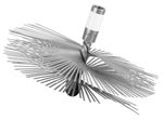 Kefe KOVO.B ComRourST 200 mm, INOX, kéménysepro, kéménytisztító kefe, kéményhez