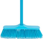 Broom MagicHome B0684, blue, 120 cm metal handle, 28 cm
