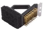 Grill Cleaning Brush Strend Pro Grill BBQ, brass, with scraper