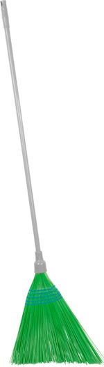 Seprű MagicHome 3806G, SorgoSkew, zöld, 153 cm fém nyél, ferde, 41x45 cm