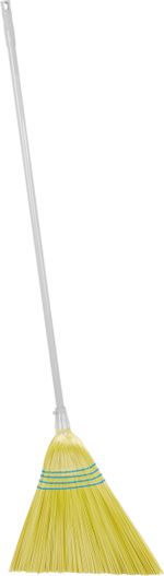Broom MagicHome 3806Y, SorgoSkew, yellow, 153 cm handle, aluminum, angled