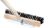 Seprű Geco U400.3 DUO WH, 400 mm, PVC/acél sörték, úttisztító, nyéllel