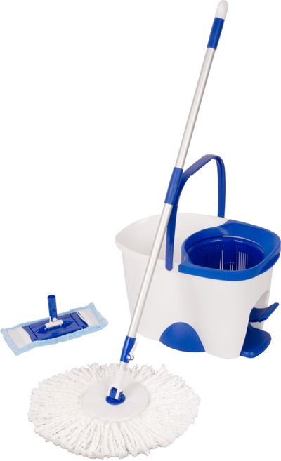 Takarító készlet Neco TORNADO Spin Mop, forgó felmosó 18 l, Mikroszálas, PP, ABS