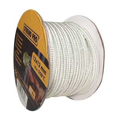 Tűzhelyzsinór Strend Pro, L-105 m, 6x6 mm, csomag 5 kg, üvegtömítő zsinór, ajtókhoz, kandallókhoz, k