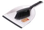Cleaning Set York ECONATURAL, hand brush with dustpan, rubber lip, 22x32x6 cm