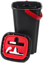 Cleaning Set MagicHome QuickShine mop, flat, with 8 liter wringer bucket, for floors