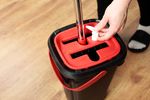 Takarítókészlet QuickShine MagicHome, lapos felmosó, 8 literes csavaróvödörrel, padlóhoz