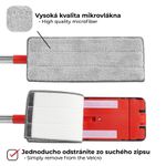 Takarítókészlet QuickShine MagicHome, lapos felmosó, 8 literes csavaróvödörrel, padlóhoz