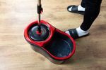 Cleaning Set Strend Pro TURBOSTAR BLACK EDITION, rotary floor mop + 13 liter bucket, telescopic hand