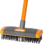 Cleaning Brush Strend Pro, for interlocking paving, 4-piece set, with telescopic handle, weed remove