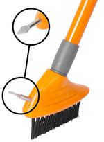 Cleaning Brush Strend Pro, for interlocking paving, 4-piece set, with telescopic handle, weed remove
