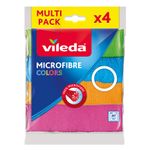 Cloth Vileda Microfibre Colors, microfiber, pack of 4 pcs