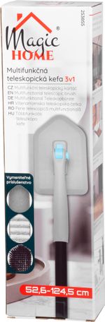 Kefe Strend Pro, 3 az 1-ben, multifunkcionális, tisztító, csempéhez és üveghez, teleszkópos nyéllel