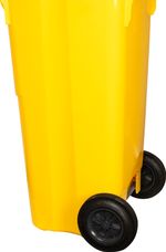 Container Europlast, 120 L, plastic, yellow 1018, HDPE, waste bin