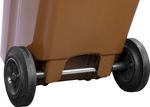 Bin Europlast, 240 L, plastic, brown, waste bin