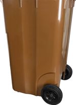 Bin Europlast, 240 L, plastic, brown, waste bin