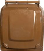 Bin Europlast, 240 L, plastic, brown, waste bin