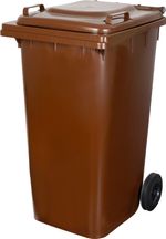Bin ICS GB4, 240 L, brown, waste bin