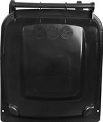Bin Europlast, 240 L, plastic, black, waste bin