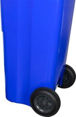 Container Europlast, 120 liters, plastic, blue 5002, HDPE, waste bin