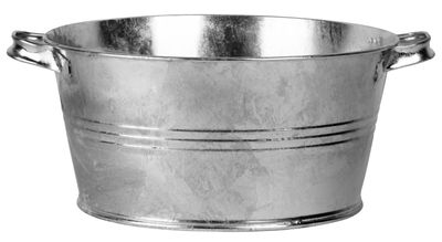 Galvanized wash-basin, UR4, 16 lit