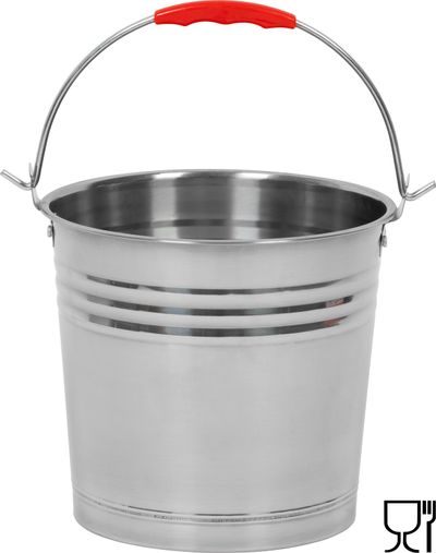 Vödör Strend Pro, 5 literes, rozsdamentes acél