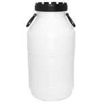Hordó JPP 50 liter, széles szájú műanyag hordó erjesztéshez, ivóvízhez, nyílás 195 mm, HDPE