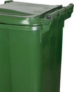 Bin Europlast, 240 L, plastic, green, waste bin