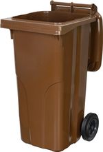 Container Europlast, 120 liters, plastic, brown 8014, HDPE, waste bin