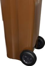 Container Europlast, 120 liters, plastic, brown 8014, HDPE, waste bin