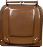 Container Europlast, 120 liters, plastic, brown 8014, HDPE, waste bin