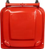 Container Europlast, 120 liters, plastic, red, HDPE, waste bin