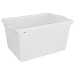 Container ICS P23001, 65 L, square, for meat and fish, white