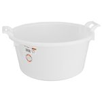 Basin ICS P9052, 30 lit., 52 cm, white, round, with handles