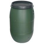 Barrel Pannon Rainbarel, 120 lit, 395 mm, green rain barrel, HDPE