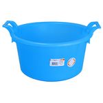 Basin ICS P9052A, 30 lit., 52 cm, blue, round, with handles