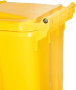 Bin Europlast, 240 L, plastic, yellow, waste bin