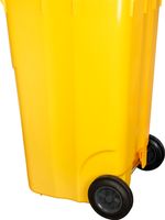 Bin Europlast, 240 L, plastic, yellow, waste bin